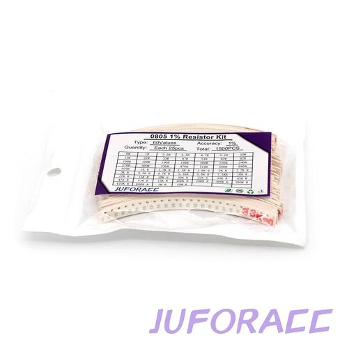 1500 قطعة 0805 مجموعة مقاومات SMD 0-10M Ω أوم 60 قيم 1/8 واط 0.125 واط ± 1% طبقة سميكة للتسامح 0-10MR SMT مجموعة مقاومات الرقائق in Kuwait