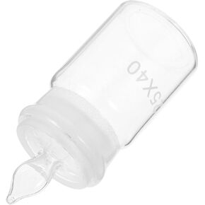 INOOMP Weighing Bottle Glass Instrument Holder 25x40mm Laboratory Storage Jar for Precise Measurement and Sampling in Scientific Experiments in Kuwait