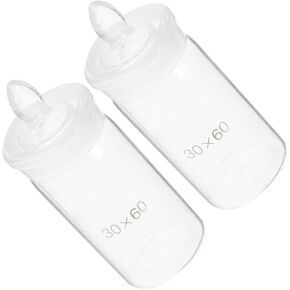 Luxshiny 2pcs 30x60mm Glass Weighing Bottles High-form Laboratory Sampling Weighing Holders for Chemistry and Scientific Lab Use in Kuwait