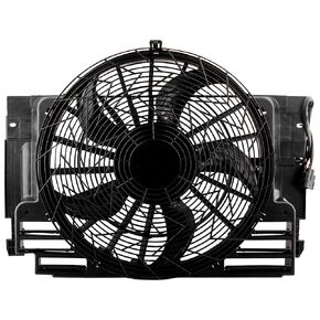 621-213 A/C AC Radiator Condenser Cooling Pusher Fan Assembly for BMW X5 E53 Sport Utility 2000 2001 2002 2003 2004 2005 2006, 64546921381 64546921940 BM3020102 in Kuwait