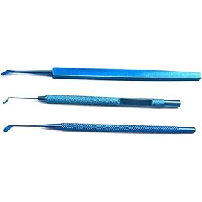 kit of 3pcs titanium corneal cornea marker epithelium spatula spatulas ophthalmic eye ENT instrument in Kuwait