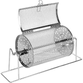 STARVAST 7" X 4.7" Small Raffle Drum, Upgraded Silver Ticket Spinner Holds 600 Tickets, Raffle Wheel Spinner with Stand Drum Cage for Games Events in Kuwait