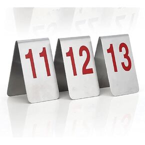 أرقام الطاولة، أرقام الطاولة، نمط الخيمة من الفولاذ المقاوم للصدأ 8x8x12 سم 3.1x3.1x4.7 بوصة (81-90) in Kuwait