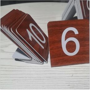 Table numbers, Table Numbers, 3D ABS V Shape L 2.9 Inch Woodgrain Multiple Sizes(Woodgrain V-shape,45667) in Saudi Arabia