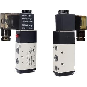 Cylinder Solenoid Valve 4V210-06/08: 2/5 Way (Two-Position Five-Way) Coil-Controlled Pneumatic 1Pcs(4A410-15A AC220V) in Kuwait