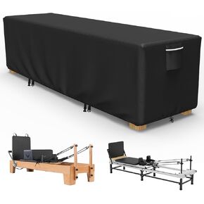 COSHNIBI Pilates Reformer Cover,Heavy-Duty Waterproof Pilates Reformer Protective Cover,for Indoor and Outdoor Gyms and Yoga Studios,94"L×27"W×25"H,Black in Kuwait
