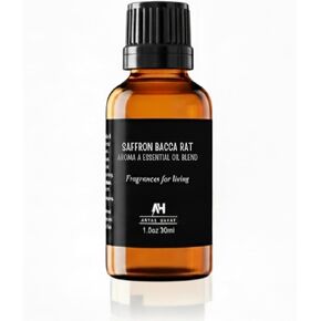 زيت ناشر للروائح الفندقية مستوحى من رائحة فندق باكارات 30 مل - عطر خشبي عنبر للناشر - عطر منزلي ممتاز مع الزعفران والياسمين - زجاجة زيت الزعفران العطرية الزجاجية مع قطارة in Kuwait