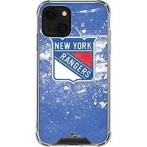 Skinit Clear Phone Case Compatible with iPhone 13 - Officially Licensed NHL New York Rangers Frozen Design in Kuwait