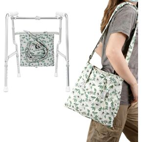 حامل حقيبة تصريف البول، حامل حقيبة القسطرة مع حزام كتف وقاعدة بسحاب، غطاء حقيبة القسطرة وحزام قابل للتعديل، مطبوعات الياسمين، يخفي أكياس تصريف البول حتى 2000 مل in Kuwait