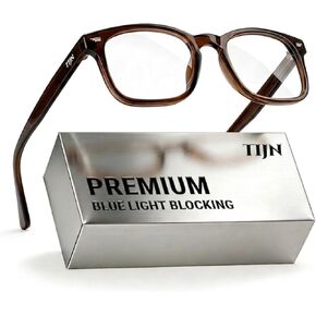 TIJN Premuim نظارات حجب الضوء الأزرق للنساء والرجال إطار مربع نظارات الطالب الذي يذاكر كثيرا مكافحة الأشعة الزرقاء نظارات شاشة الكمبيوتر in Kuwait