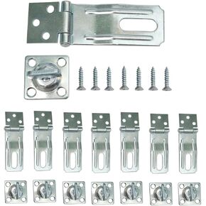 مزلاج أمان دوار مقاس 3-1/2 بوصة، قفل مزلاج بمشبك للباب مع مقبض ملتوي للسياج والبوابة والكابينة، 8 عبوات in Kuwait