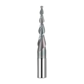 Taper Ball Nose End Mill Router Bit Relief Wood Metal CNC Milling Cutter Coated 3.175mm 4mm 8mm 10mm(R0.5x20.5xD4x50) in Saudi Arabia