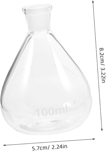 زجاجة بيكنوميتر زجاجية للمختبر 100 مل زجاجة تخزين الكاشف مع سدادة زجاجية لتخزين السائل لاستخدام المختبر العلمي in Kuwait