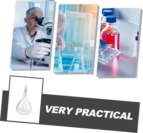 زجاجة بيكنوميتر زجاجية للمختبر 100 مل زجاجة تخزين الكاشف مع سدادة زجاجية لتخزين السائل لاستخدام المختبر العلمي in Kuwait