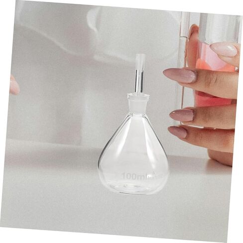 زجاجة بيكنوميتر زجاجية للمختبر 100 مل زجاجة تخزين الكاشف مع سدادة زجاجية لتخزين السائل لاستخدام المختبر العلمي in Kuwait