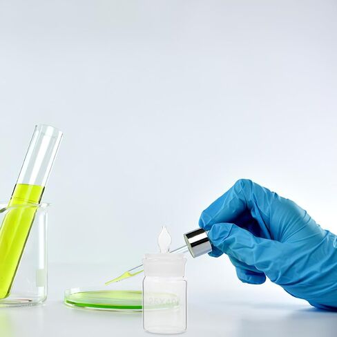 زجاجة وزن زجاجية للمختبرات مقاس 25 × 40 مم مع غطاء، زجاجة عينات للمختبرات العلمية، وعاء زجاجي قوي للوزن الدقيق وتخزين العينات in Kuwait