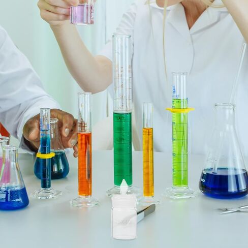 زجاجة وزن زجاجية للمختبرات مقاس 25 × 40 مم مع غطاء، زجاجة عينات للمختبرات العلمية، وعاء زجاجي قوي للوزن الدقيق وتخزين العينات in Kuwait