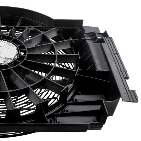 621-213 A/C التيار المتناوب المبرد المكثف مروحة التبريد انتهازي الجمعية لسيارات BMW X5 E53 الرياضة فائدة 2000 2001 2002 2003 2004 2005 2006, 64546921381 64546921940 BM3020102 in Kuwait