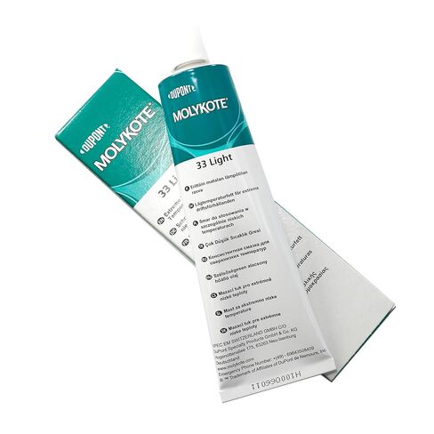 Molykote 33 Light 100g شحم تشحيم 33L شحم ذو درجة حرارة منخفضة للغاية تحميل خفيف من المعدن إلى المعدن من المعدن إلى البلاستيك لتزييت محامل الكابلات الكهربائية باللون الأبيض الفاتح in Kuwait