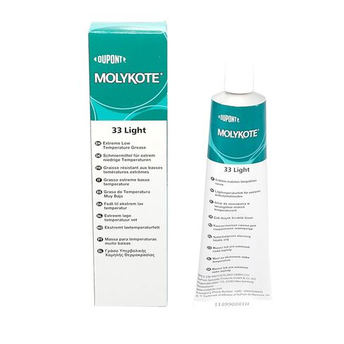 Molykote 33 Light 100g شحم تشحيم 33L شحم ذو درجة حرارة منخفضة للغاية تحميل خفيف من المعدن إلى المعدن من المعدن إلى البلاستيك لتزييت محامل الكابلات الكهربائية باللون الأبيض الفاتح in Kuwait