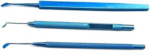 kit of 3pcs titanium corneal cornea marker epithelium spatula spatulas ophthalmic eye ENT instrument in Kuwait