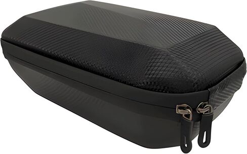 حقيبة سكوتر توازن السيارة وحقيبة أمامية مقاومة للماء بسعة 4.2 كيو تي، حقيبة مقود الدراجة الأمامية، مصنوعة من الجلد ومادة EVA، أسود in Kuwait