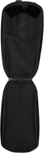 حقيبة سكوتر توازن السيارة وحقيبة أمامية مقاومة للماء بسعة 4.2 كيو تي، حقيبة مقود الدراجة الأمامية، مصنوعة من الجلد ومادة EVA، أسود in Kuwait