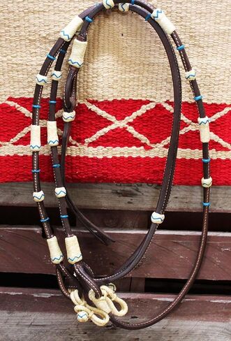 CHALLENGER Horse Western Tack Leather Rawhide Romal Reins 66RT43TR in Saudi Arabia