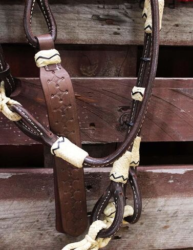 CHALLENGER Horse Western Tack Leather Rawhide Romal Reins 66RT43TR in Saudi Arabia