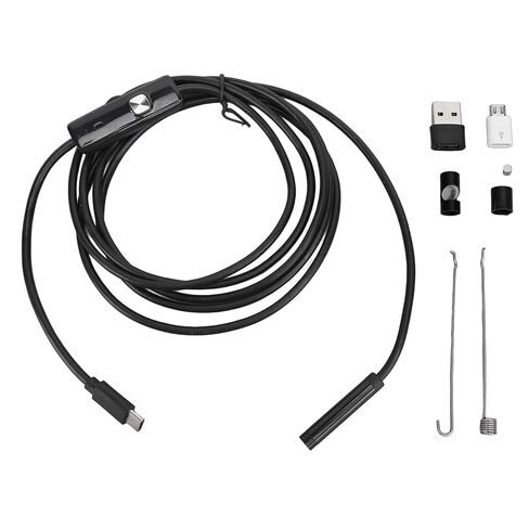 منظار USB BAFOVY 7 مم، كاميرا فحص بوريسكوب مع كابل USB MicroUSB من النوع C 2 ميجابكسل HD 2 متر لانسداد خط الأنابيب الداخلي الميكانيكي in Kuwait