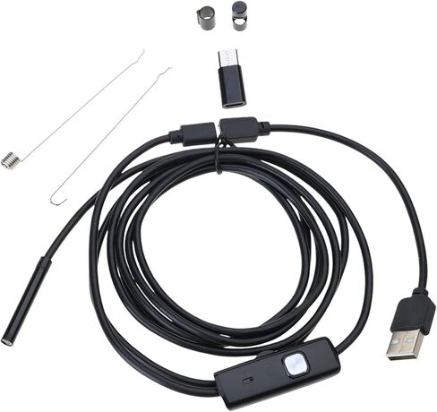 كاميرا المنظار USB مع 6 أضواء LED قابلة للتعديل Borescope ثعبان السباكة التفتيش للهاتف المنظار إصلاح السيارات in Saudi Arabia