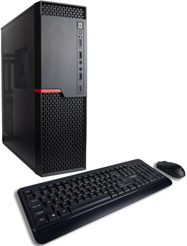 Envision S13 24-core Ultra 9 285K، ذاكرة الوصول العشوائي DDR5 سعة 32 جيجابايت، 1 تيرابايت Gen4 NVME SSD، 2 تيرابايت HDD، WiFi 6 + بلوتوث، Windows 11 Pro، 10 USB، HDMI + DP، RJ45، KB + ماوس، كمبيوتر مكتبي SFF للأعمال مع ملحقاته in Kuwait