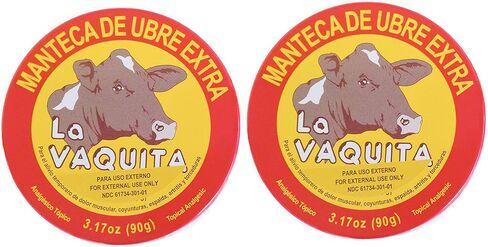 BILITOK 2 Pack La Vaquita Extra Strength Udder Balm Manteca Ubre De Vaca Pain Relief 3.17 Oz. Topical Analgesic in Saudi Arabia