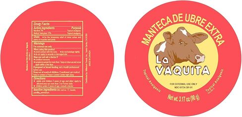 BILITOK 2 Pack La Vaquita Extra Strength Udder Balm Manteca Ubre De Vaca Pain Relief 3.17 Oz. Topical Analgesic in Saudi Arabia