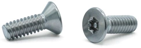 براغي آلة الأمان #6-32 × 1/2 بوصة، رأس مسطح، من الفولاذ المقاوم للصدأ، براغي مقاومة للعبث، دبوس في 6 فصوص، 100 قطعة in Kuwait