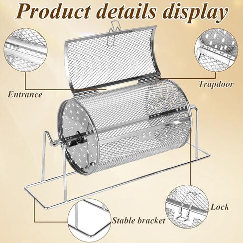 STARVAST 7" X 4.7" Small Raffle Drum, Upgraded Silver Ticket Spinner Holds 600 Tickets, Raffle Wheel Spinner with Stand Drum Cage for Games Events in Saudi Arabia