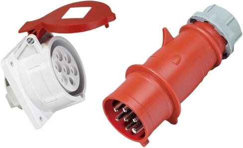 7-core 16A32A three-phase 400V industrial aviation and socket waterproof and dustproof seven-hole oil machine interface socket(7P16AIP44 concealed GP738) in Saudi Arabia