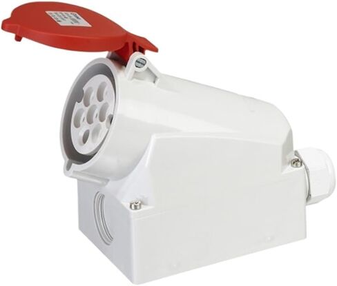 7-core 16A32A three-phase 400V industrial aviation and socket waterproof and dustproof seven-hole oil machine interface socket(7P16AIP44 concealed GP738) in Saudi Arabia