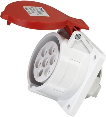 7-core 16A32A three-phase 400V industrial aviation and socket waterproof and dustproof seven-hole oil machine interface socket(7P16AIP44 concealed GP738) in Saudi Arabia