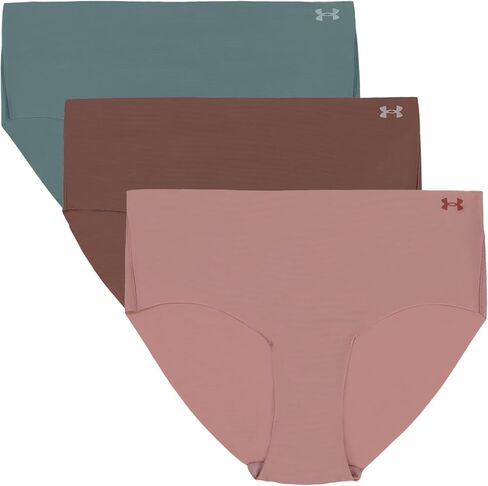 Under Armour UA PURE STRETCH NO SHOW HIPSTER-SOLID3PK، تورمالين وردي، M in Saudi Arabia