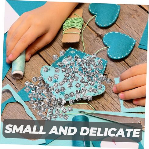 jojofuny Square Decorative Claw Studs for DIY Craft 1000Pcs Metal Spike Rivets for Clothing Hats and Bags Mini Claw Nails for Dressmaking and Home Decor in Saudi Arabia