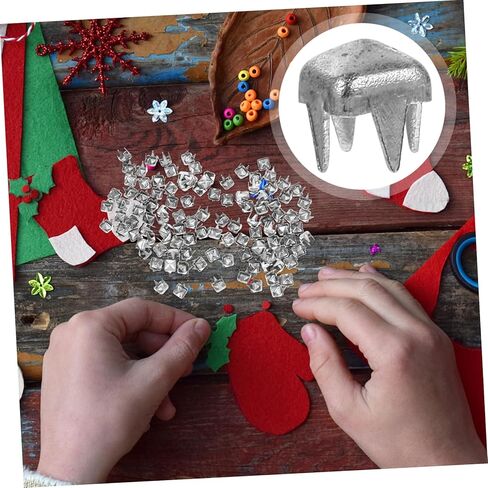 jojofuny Square Decorative Claw Studs for DIY Craft 1000Pcs Metal Spike Rivets for Clothing Hats and Bags Mini Claw Nails for Dressmaking and Home Decor in Saudi Arabia