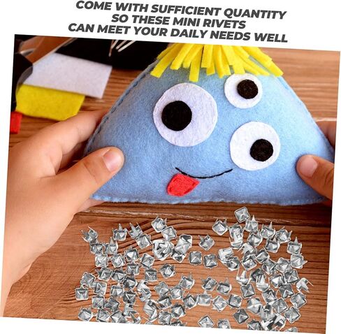jojofuny Square Decorative Claw Studs for DIY Craft 1000Pcs Metal Spike Rivets for Clothing Hats and Bags Mini Claw Nails for Dressmaking and Home Decor in Saudi Arabia