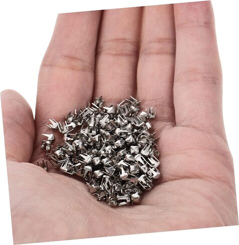 jojofuny Square Decorative Claw Studs for DIY Craft 1000Pcs Metal Spike Rivets for Clothing Hats and Bags Mini Claw Nails for Dressmaking and Home Decor in Saudi Arabia