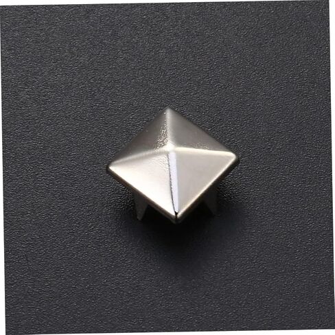 Veemoon 400Pcs Four Jaw Square Rivets Silver Metal DIY Studs for Crafts Clothing Shoes Bags and Accessories for Unique Designs and in Saudi Arabia