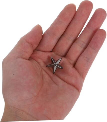 Gadpiparty 1 Set Metal Star Rivets: Small Decorative Metal Star Studs with Awl & Box Packaging– Unique Rivets for Suitcase Hats Clothing Dressmaking in Saudi Arabia