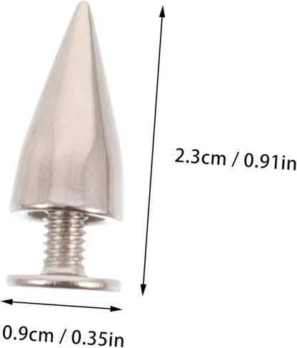 DECHOUS 1Set Punk Spike Studs DIY Clothing Accessories Alloy Screwback Rivets for Coats Shoes Belts Bags Easy Installation for Craft Projects in Saudi Arabia