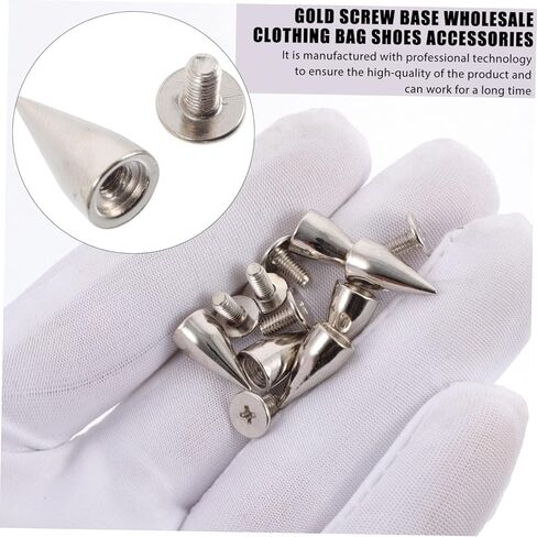DECHOUS 1Set Punk Spike Studs DIY Clothing Accessories Alloy Screwback Rivets for Coats Shoes Belts Bags Easy Installation for Craft Projects in Saudi Arabia