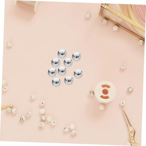 Angoily 100Pcs Silver Round Rivets for DIY Clothing Bags Shoes Durable Prong Studs for Punk Rock Craft Projects Easy to Use Versatile Decoration Supplies in Saudi Arabia