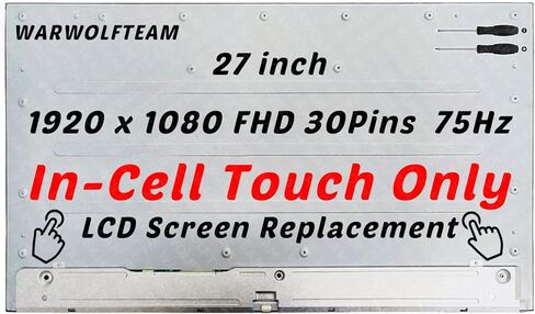 متوافق مع LM270WFA-SSB1 LM270WFA SS B1 LM270WFA(SS)(B1) 27 بوصة FHD 30Pins 75 هرتز LCD LED IPS داخل الخلية التي تعمل باللمس لوحة استبدال الشاشة (فقط لإصدار اللمس) in Saudi Arabia